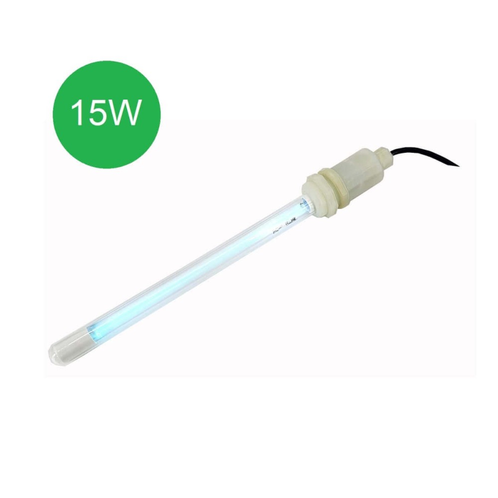 Sterilizator UV submersibil PureTECH 15W, carcasa inox SS304, lampa UV-C 253.7 nm, pentru bazine de 100-500 litri