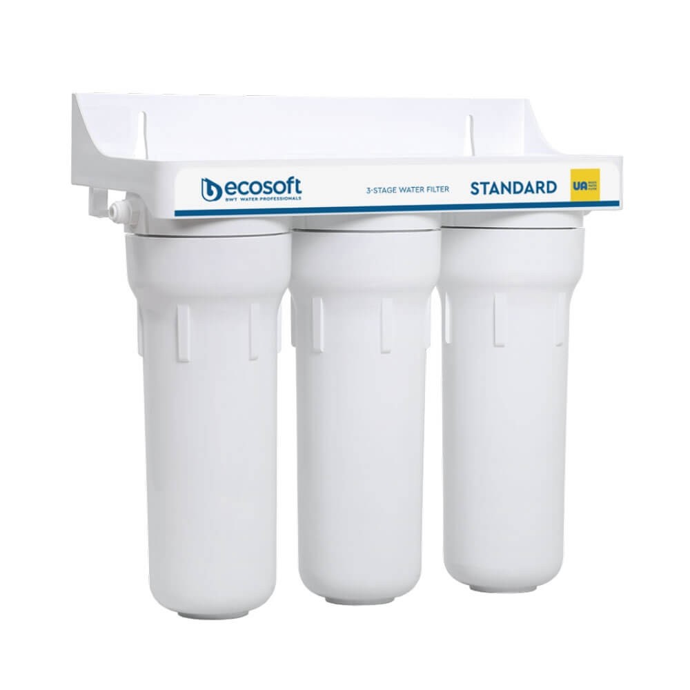 Sistem de microfiltrare Ecosoft FMV3ECO, 3 stadii cu dedurizare, filtrare 5 microni, montaj sub chiuveta fara bazin