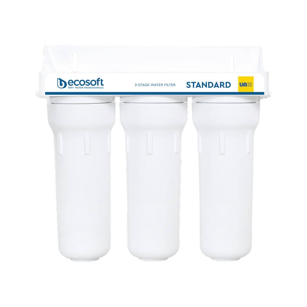 Sistem de microfiltrare Ecosoft FMV3ECO, 3 stadii cu dedurizare, filtrare 5 microni, montaj sub chiuveta fara bazin