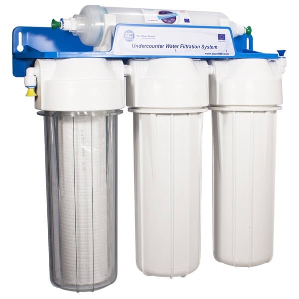 Purificator apa cu ultrafiltrare Aquafilter FILTRO UF4 CLASIC, 4 stadii, membrana 0.02 microni, montare sub blat fara bazin