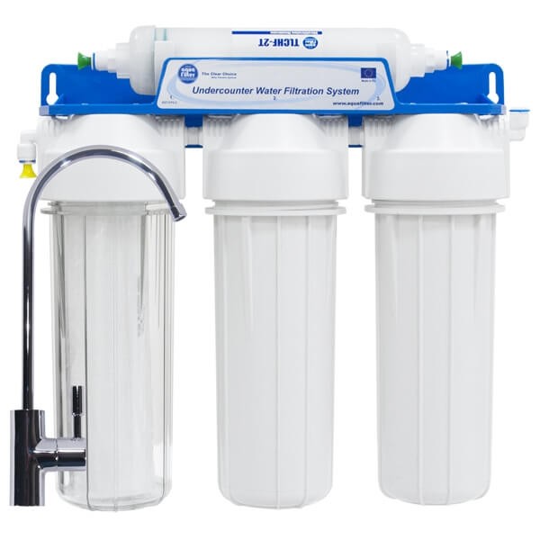 Purificator apa cu ultrafiltrare Aquafilter FILTRO UF4 CLASIC, 4 stadii, membrana 0.02 microni, montare sub blat fara bazin