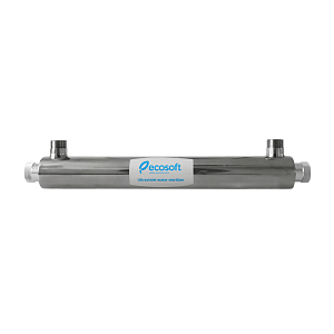 Sterilizator UV pentru apa Ecosoft E360, lampa 21W, debit 1.36 m3/ora, carcasa inox, conexiune 1 inch