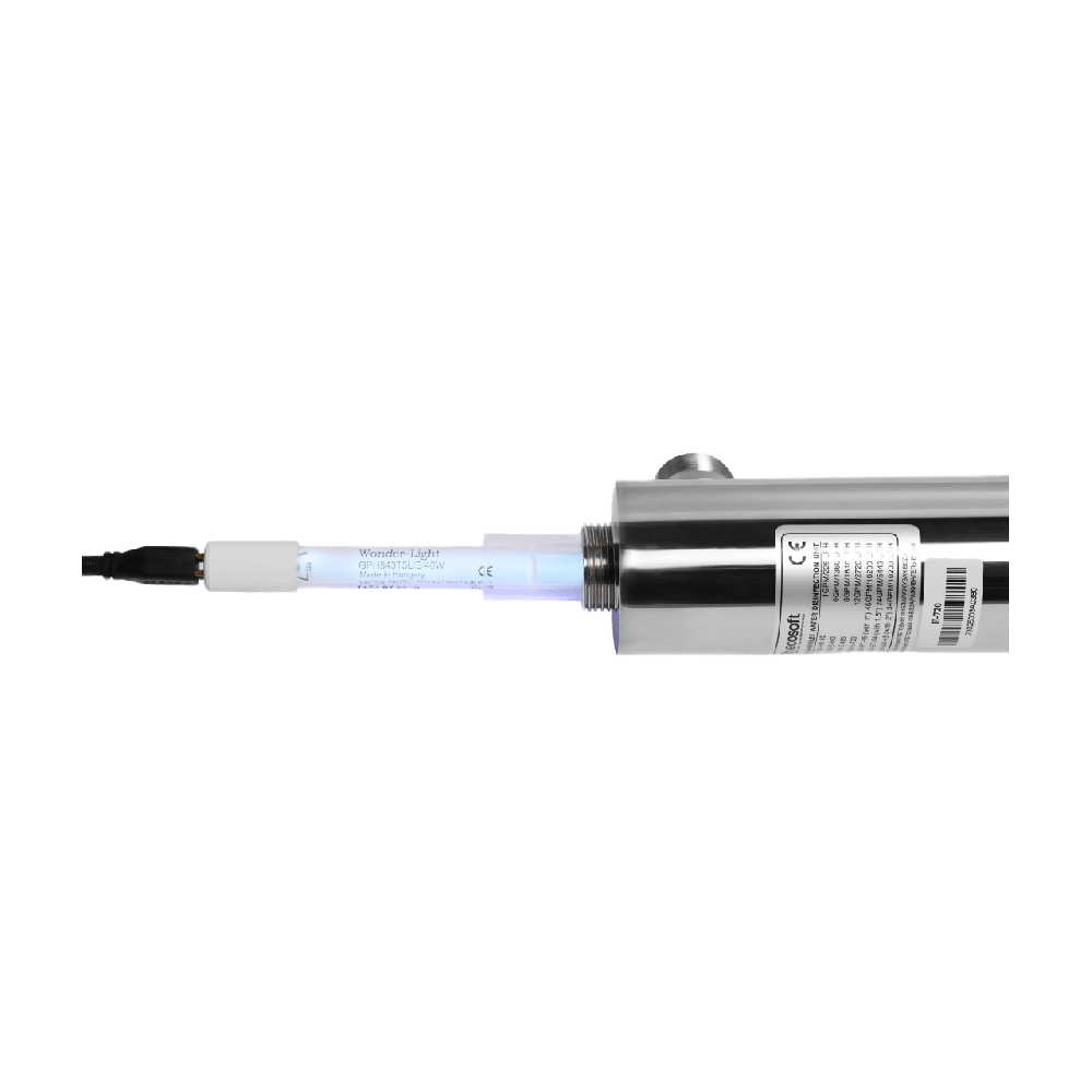 Sterilizator UV apa Ecosoft E720, lampa 40W, debit 2.7 m3/h, carcasa inox, conexiune 1 inch