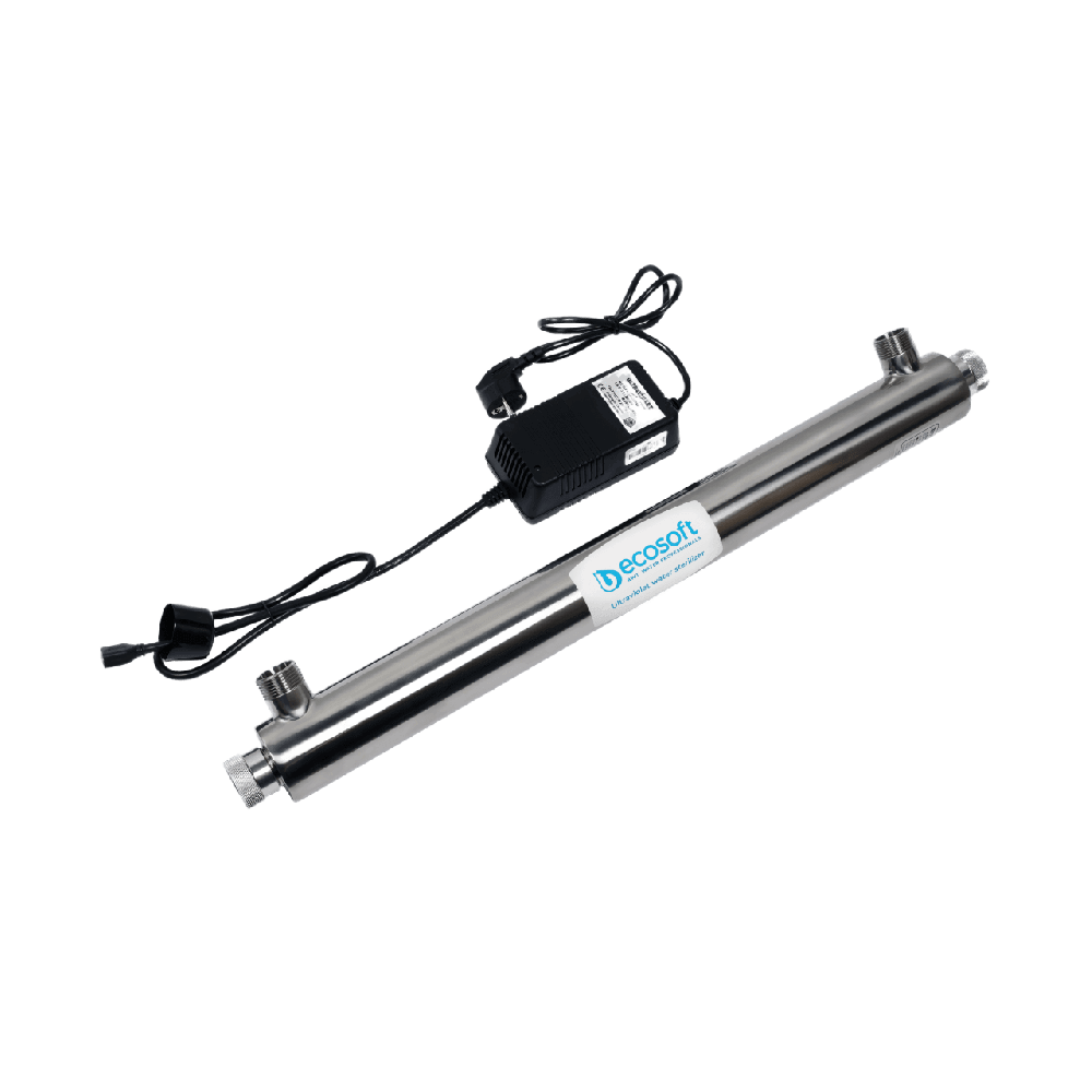 Sterilizator UV apa Ecosoft E720, lampa 40W, debit 2.7 m3/h, carcasa inox, conexiune 1 inch