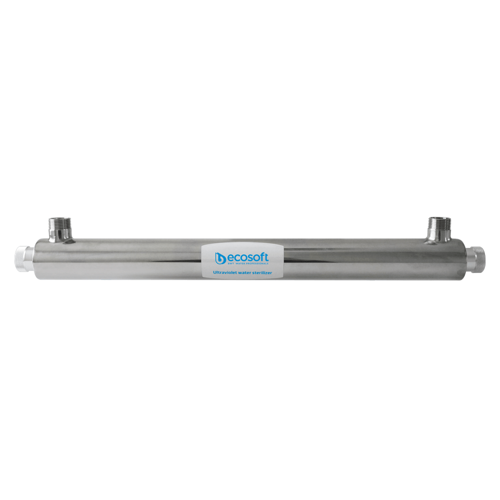 Sterilizator UV apa Ecosoft E480, lampa 29W, debit 1.81 m3/ora, carcasa inox, conexiune 1 inch, eficienta pana la 99.9%