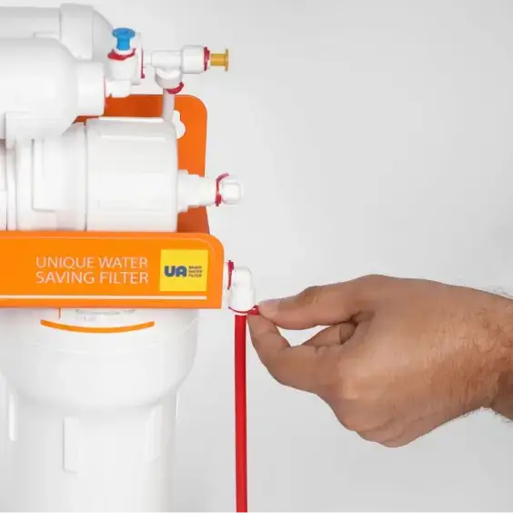 Sistem osmoza inversa Ecosoft Absolute, 75 GPD, membrana 0.0001 microni, cu remineralizare si bazin stocare 12 litri, fara pompa, 6 stadii filtrare