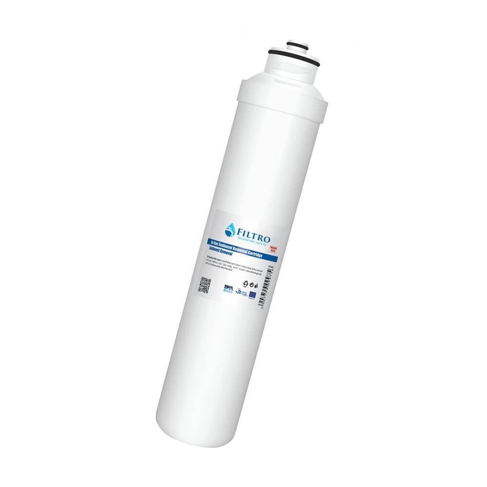 Cartus filtrant twist Aquafilter AF-DED-TW, polipropilena 1 micron, carcasa alba cu garnitura de etansare pentru sedimente si impuritati