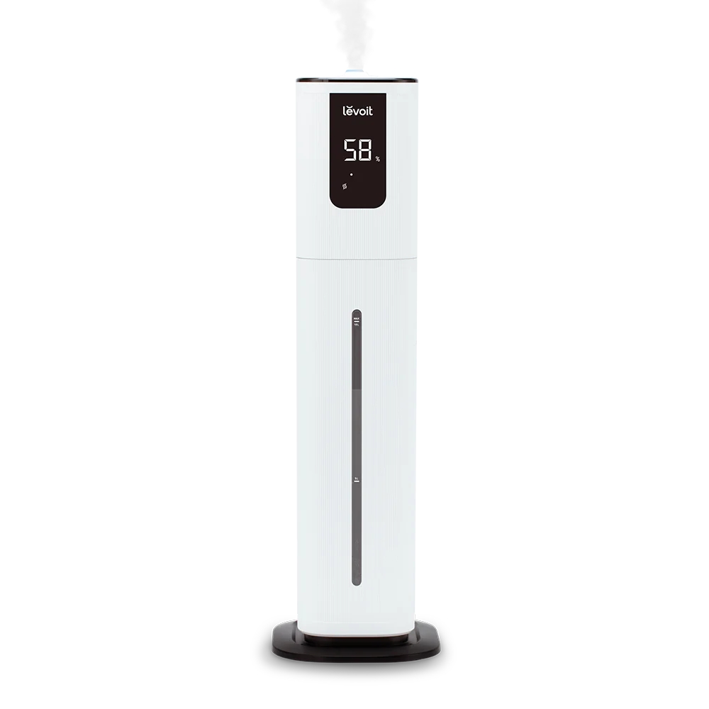 Umidificator LEVOIT - OasisMist 1000S Smart Ultrasonic Cool Mist Tower, Autonomie 100 ore, Control Voce , Telecomanda, Rezervor 10 L (OASIS1000)
