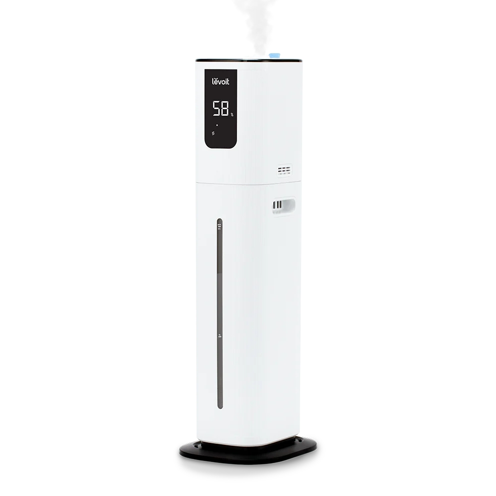 Umidificator LEVOIT - OasisMist 1000S Smart Ultrasonic Cool Mist Tower, Autonomie 100 ore, Control Voce , Telecomanda, Rezervor 10 L (OASIS1000)