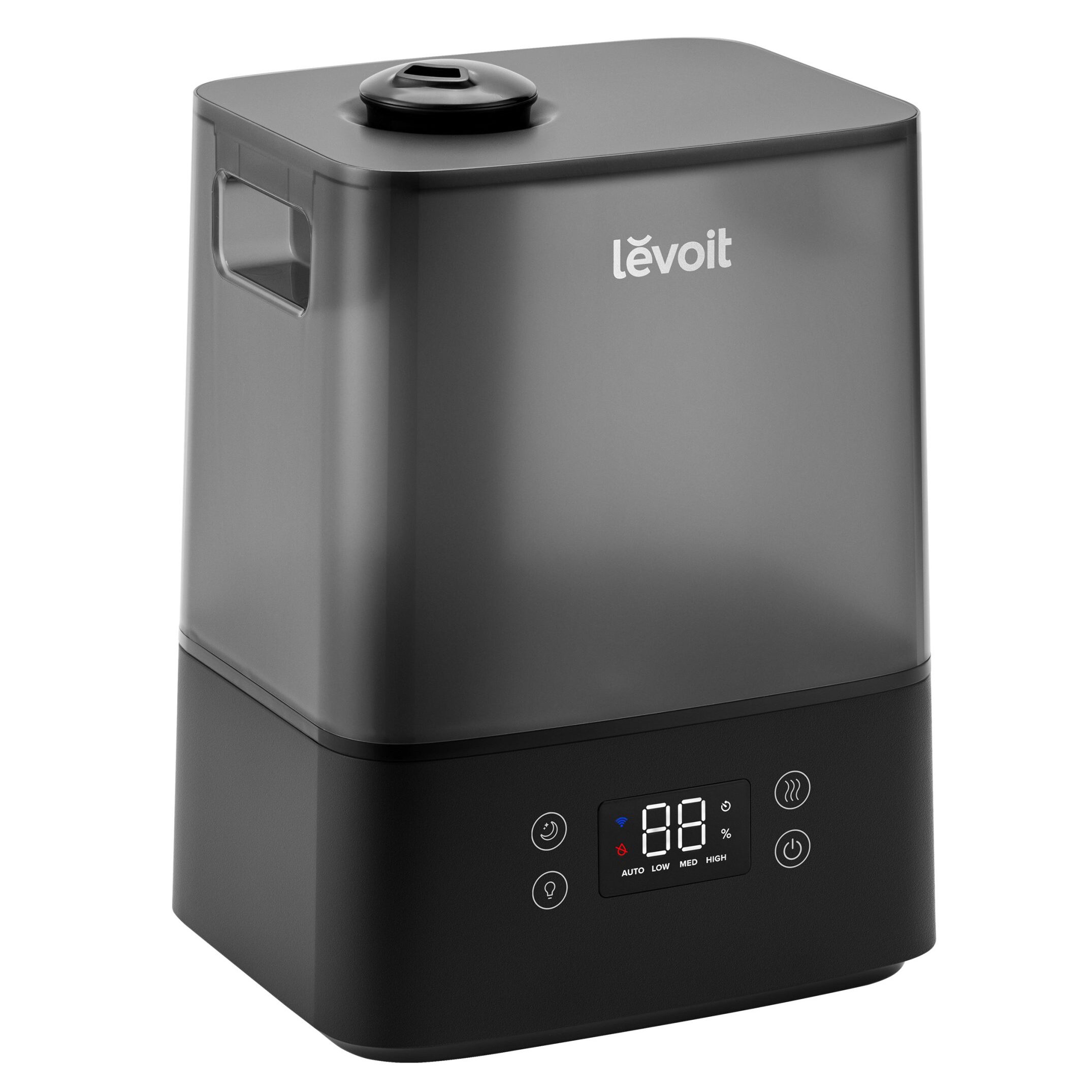 Umidificator de aer Levoit Classic 300S PRO, Rezervor 6L, Super Silentios, Aplicatie Smart, Senzor Umiditate, Functie AUTO, Aromaterapie, Autonomie 60 ore, Design Black (Classic300SPRO)
