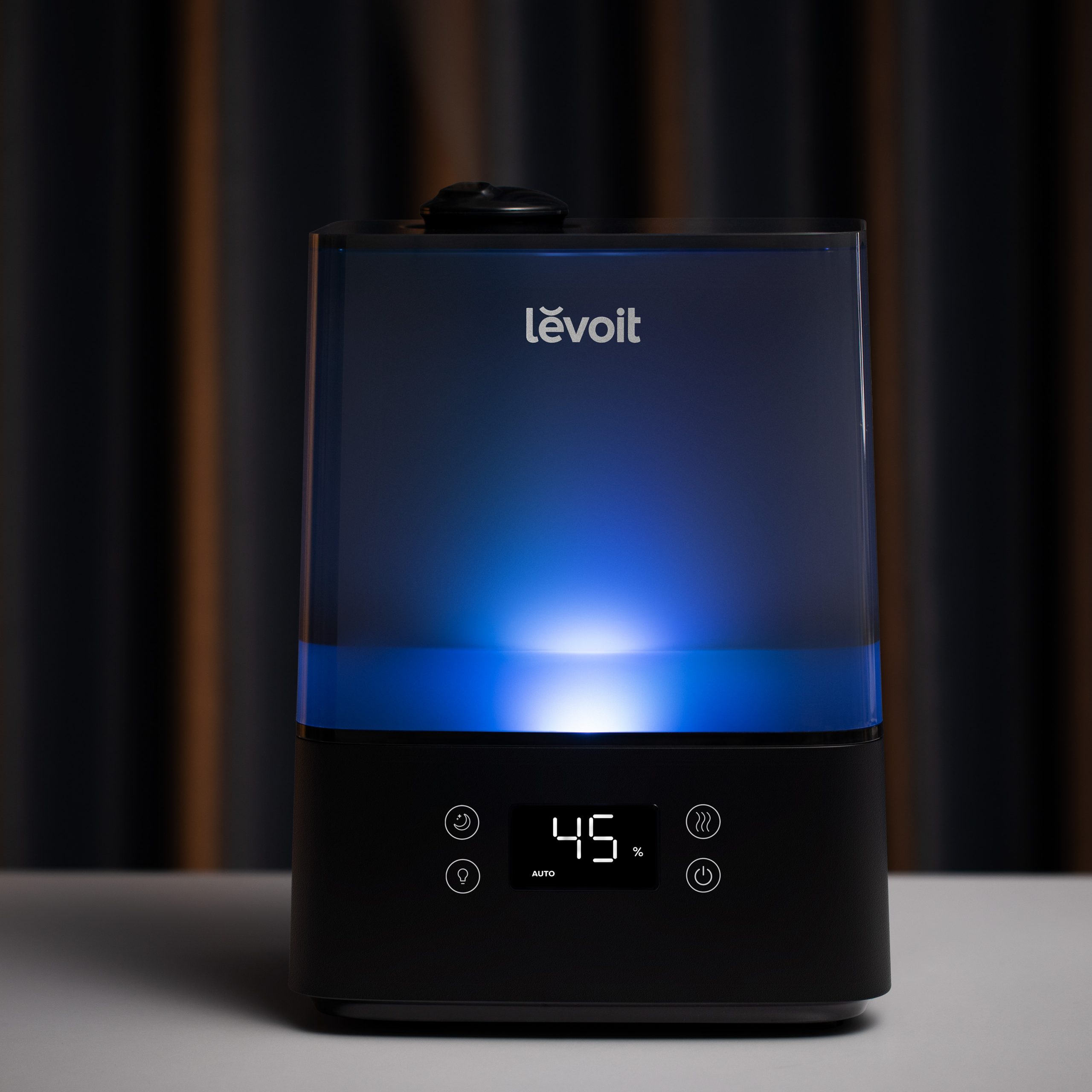 Umidificator de aer Levoit Classic 300S PRO, Rezervor 6L, Super Silentios, Aplicatie Smart, Senzor Umiditate, Functie AUTO, Aromaterapie, Autonomie 60 ore, Design Black (Classic300SPRO)