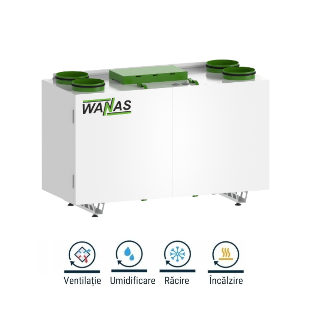 Wanas 630 V Prestige Centrala Ventilatie cu Recuperare de Caldura 4 in 1 (COMBO630PRESTIGE)